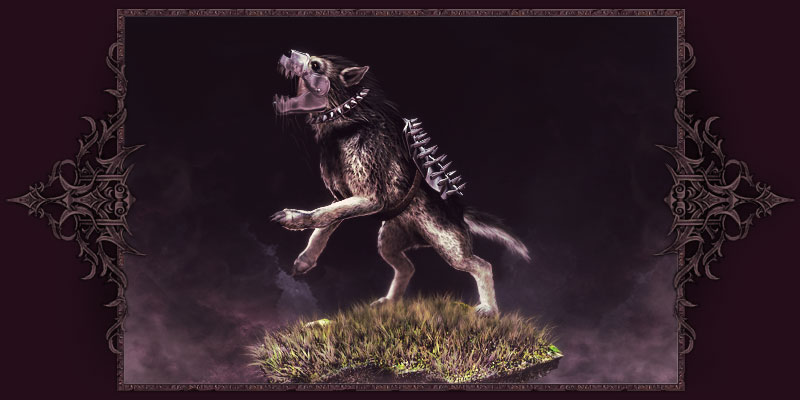 Perro lobo biónico armado